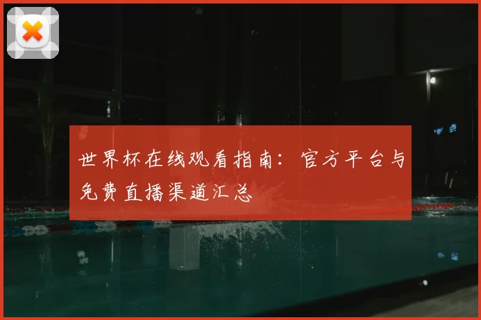 世界杯在线观看指南：官方平台与免费直播渠道汇总